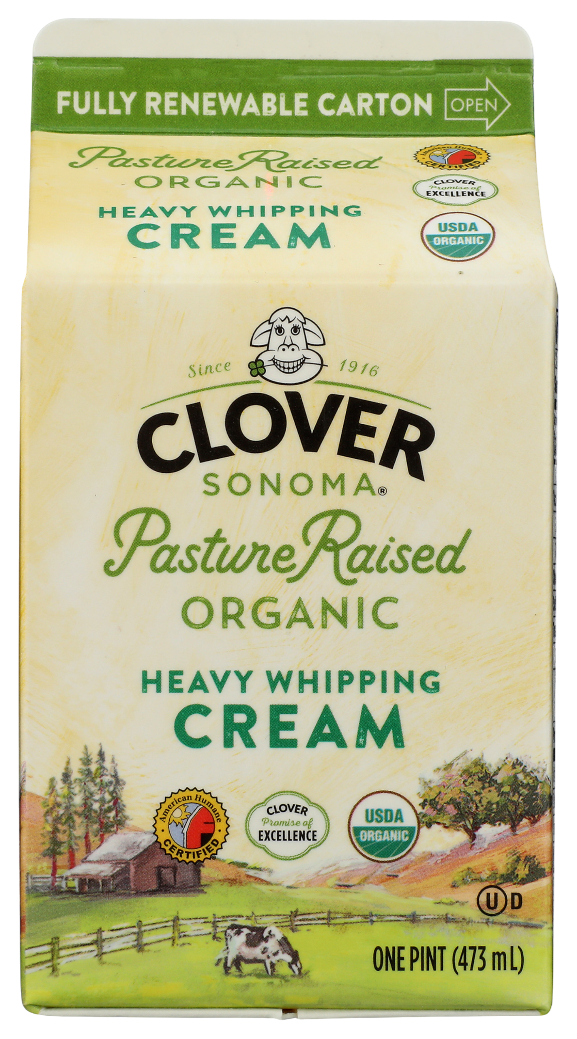 Clover Sonoma Heavy Whipping Cream - Erewhon