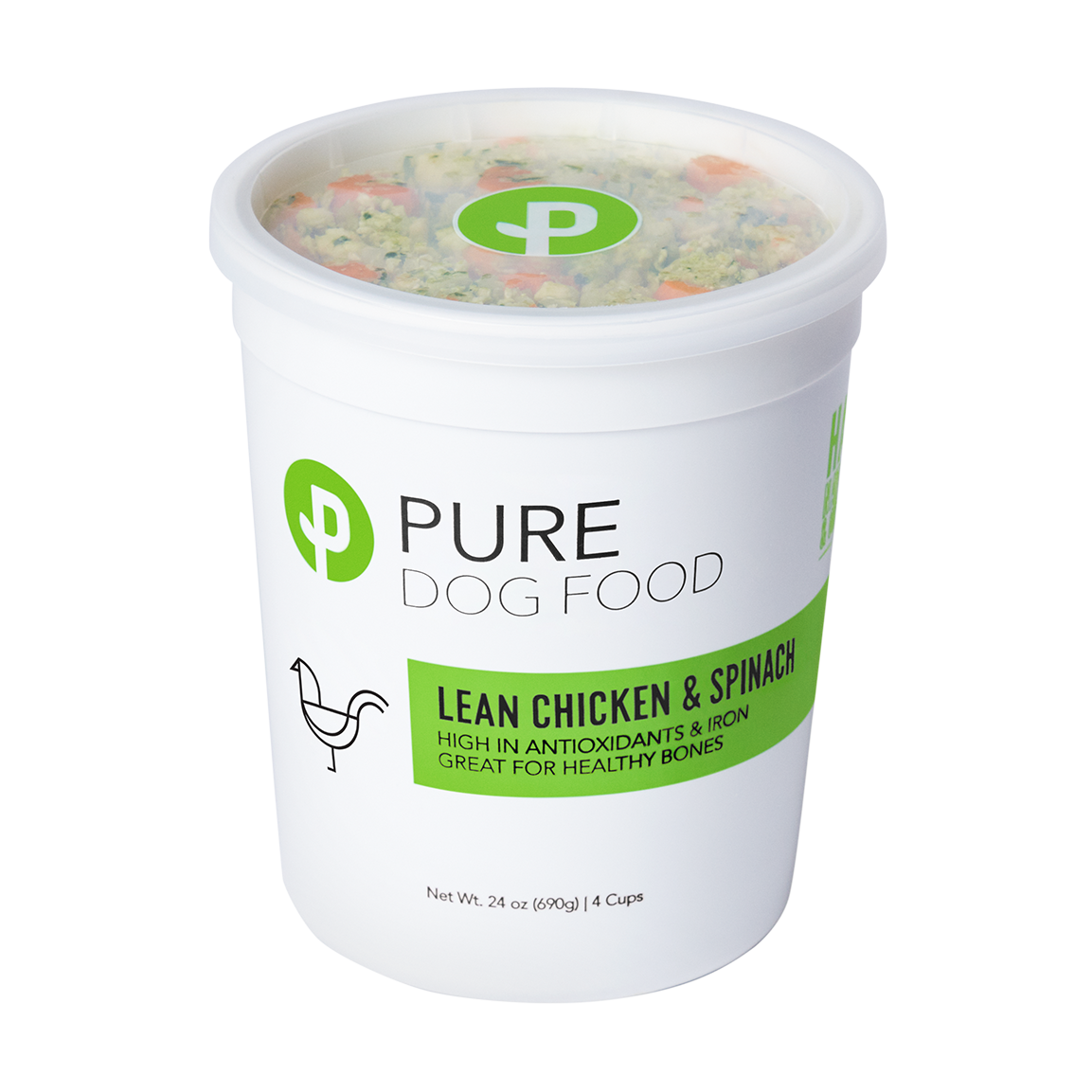 Lean Chicken & Spinach Dog Food - Pure Dog Food