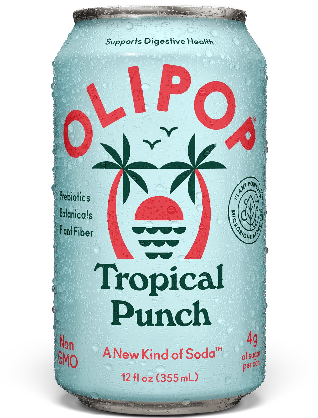 OliPop Tropical Punch Prebiotic Soda - Erewhon