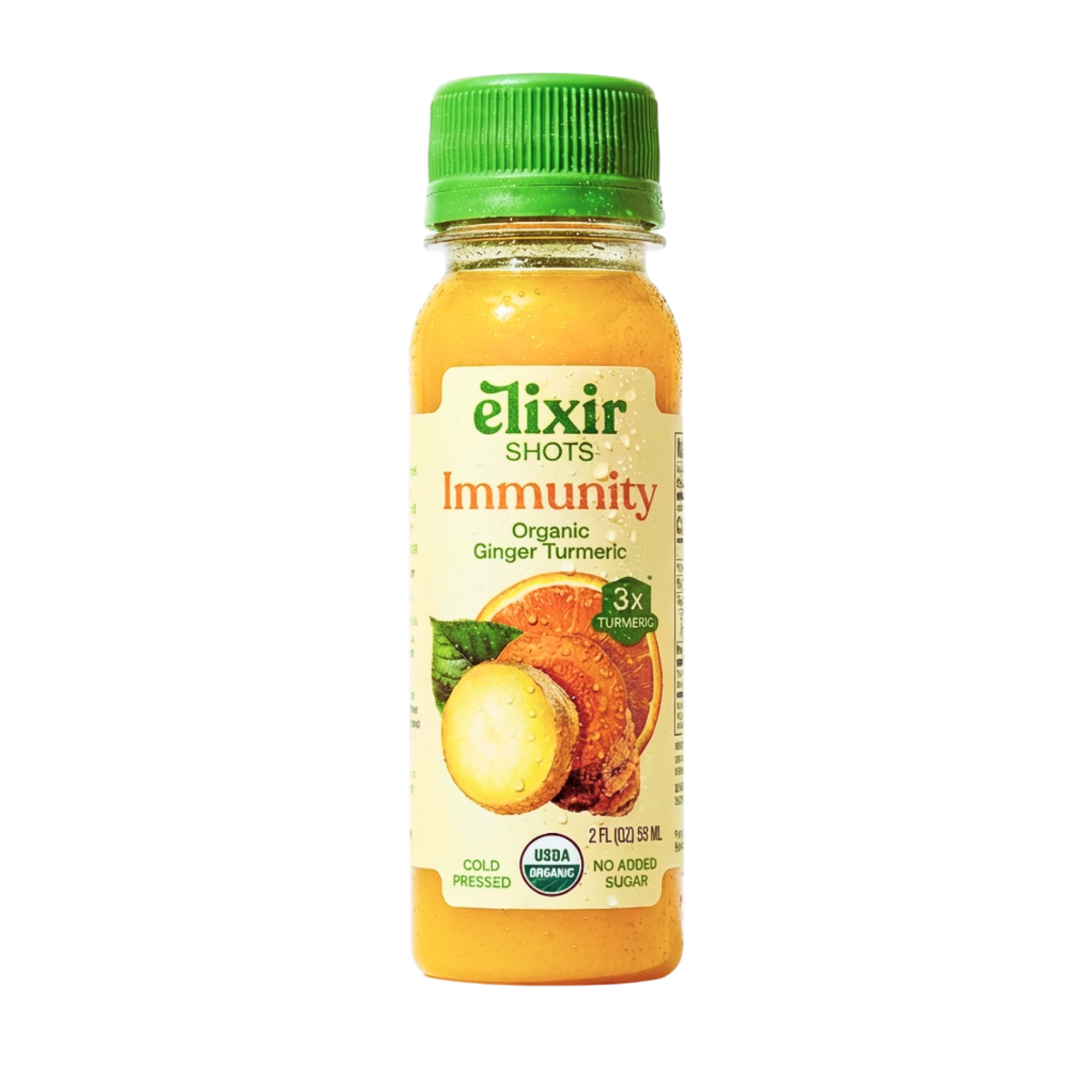 Elixir Shots Organic Ginger Turmeric Immunity Shot - Erewhon